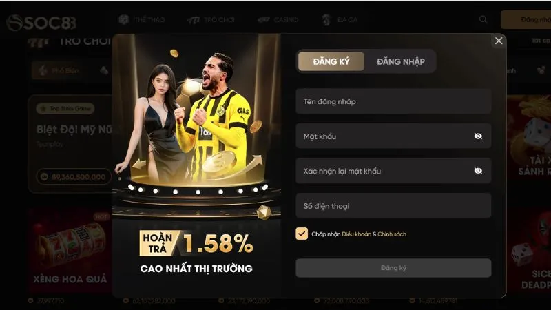 Các bước đăng ký tham gia hệ thống cá cược của nhà cái