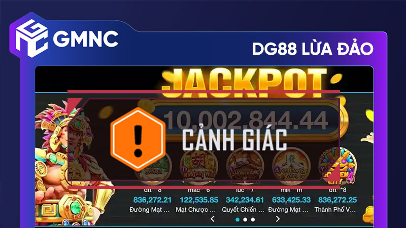 Nhà cái DG88 lừa đảo người chơi bằng chiêu nạp tiền hoàn tất