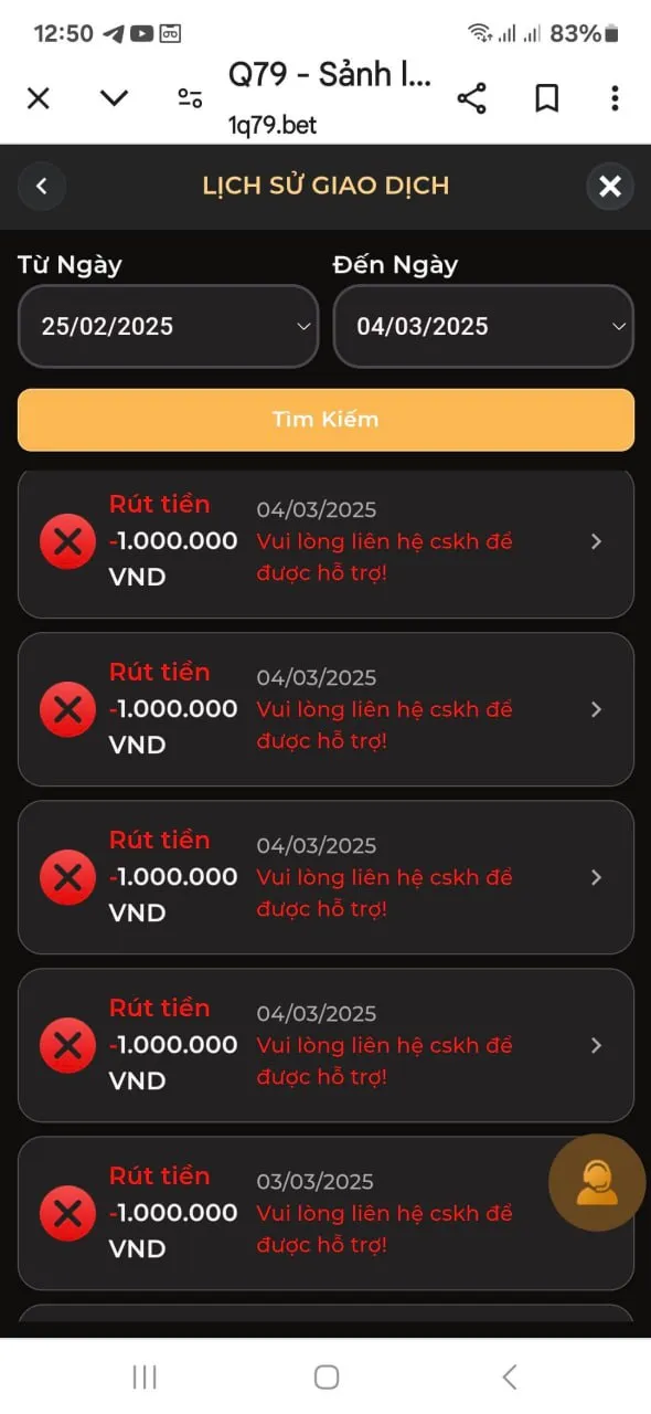 Nhà cái Q79 lừa đảo