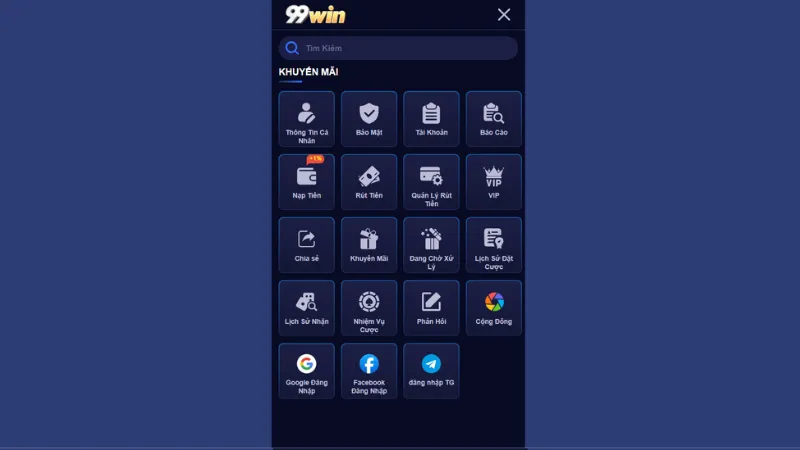 Giao diện cá cược tại nhà cái mang màu trung tính
