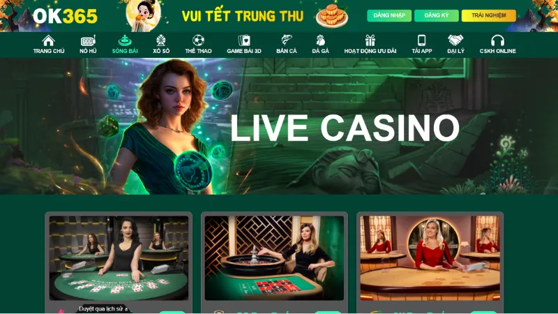 Không gian cá cược được thiết kế rõ ràng, tông màu dễ nhìn